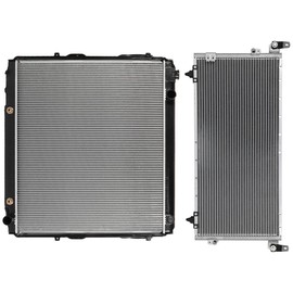 cciyu Aluminum Radiator Replacement 2004-2006 for Toyota for Tundra Plastic Radiator Auto Parts Complete radiator Radiator Engine Coolant Radiator Assembly Radiator