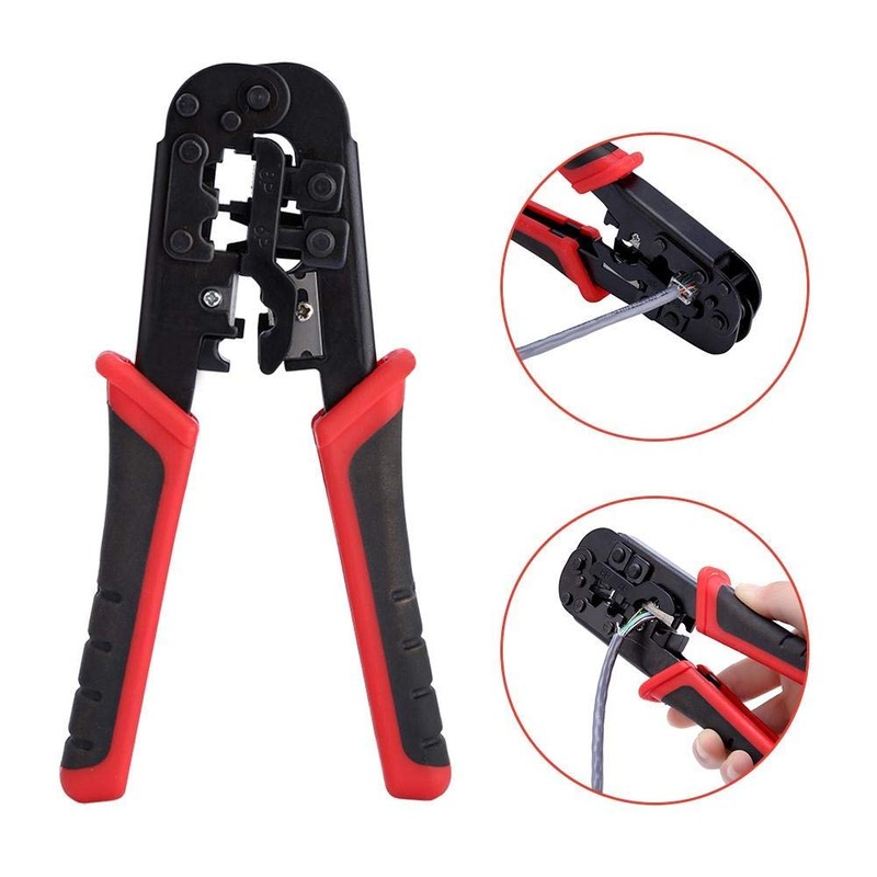 Richer-R Wire Crimper, Cable de red Herramienta de crimpado de