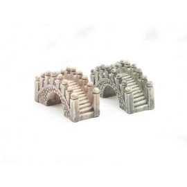 ODDIER Stone Arch Bridge Fairy Garden Kits Figurines for Miniatures Ornaments Fairies Gardens House Terrarium Kit Dollhouse Supplies DIY Outdoor Decorations Plant Pot Moss Micro Landscaping 2PCS