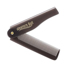 Folding Pocket Comb, Portable Grey Plastic Hair Compact Styling Tool for Men and Women Travel