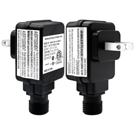 Dirduaid LED Transformer 12V 1A Inflatable Power Adapter Class 2 Power Unit, IP44 Low Voltage Transformer US Plug for Christmas Light, String Light, Inflatable Decoration(12V12W 1Pack)