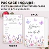 Fbitey Butterfly Bridal Shower Invitations with Envelopes, Spring Floral Invite