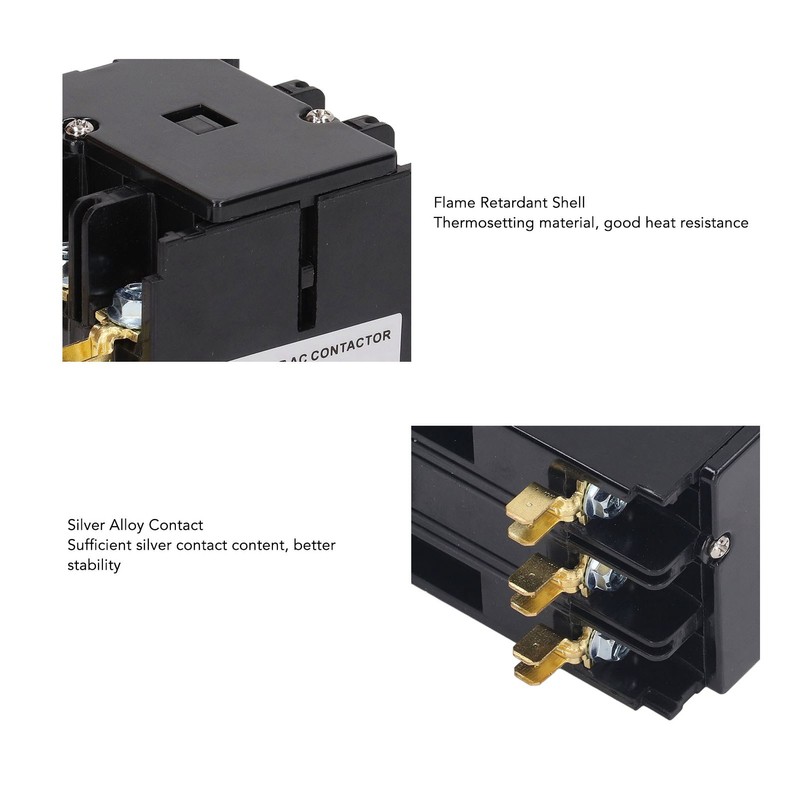 Air Conditioner Contactor Heating Ventilation Air Conditioning Contactor 40A 3P