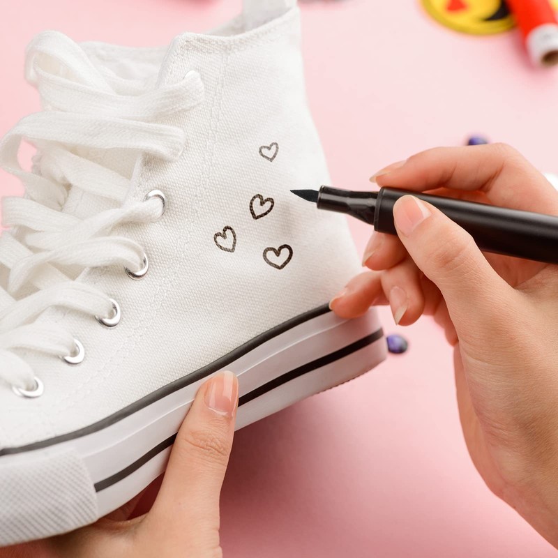 HARFINGTON Fabric Markers Permanent Dye Paint Textile Marker Pens Fine