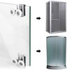 Holdfiturn 4Pcs Shower Door Rollers - Zinc Alloy Shower Door