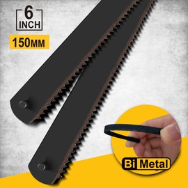 Hanpex 6 in. Mini Hacksaw Frame - 150mm Extra Fine Cut Junior Hack Saw with Bi-Metal Blade for Metal and Wood