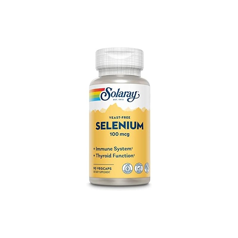 Solaray de Selenio sin Levadura, 100 Mcg, 90 Tapas
