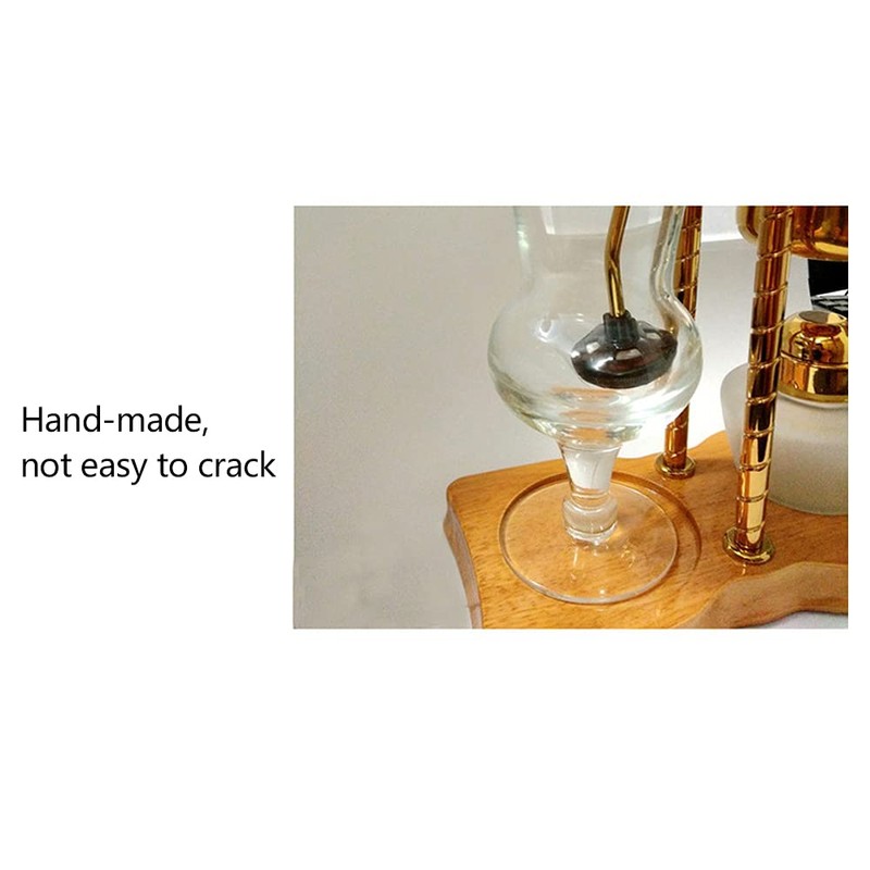 RudiUsoy Siphon Coffee Maker Kit, 400ML/13.5Oz Belgian/Belgium Family Balance Syphon