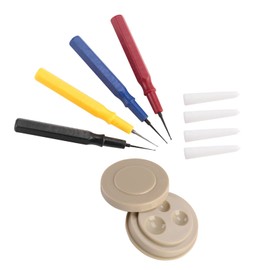 Watch Repair Kit, Watch Oil Tool, Watchmakers Oil pens, Mechanical Repair, Professional Watch Oiler Set 1 Oil Cup 4 Oil Pen Assortment Kit Watch oil bar and watch oil box