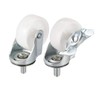 uxcell 2 Inch Swivel Caster Wheels PP 360 Degree Threaded