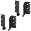 2 Pairs Black Split Joist Hanger Structural-Connectors Face Mount, for