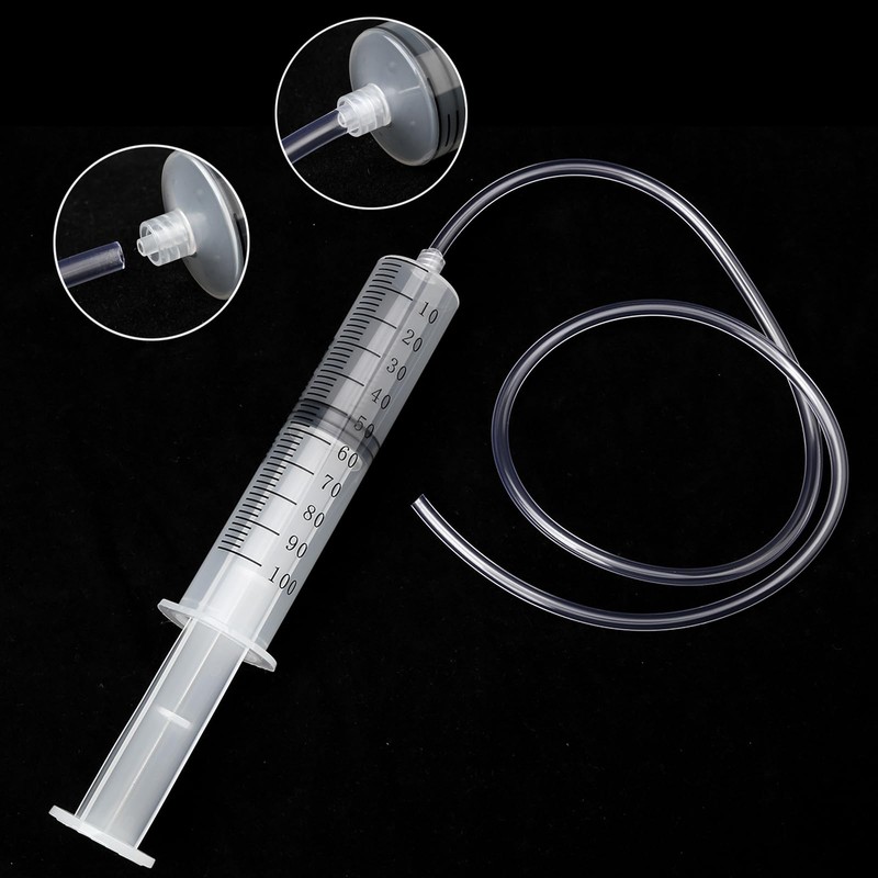 100ml Syringe + 80cm handy plastic tubing by Aketek