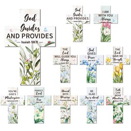 Christian Bible Bookmarks Bulk: 100 PCS Cross Paper Book Marks for Reading Women, Religious Inspirational Book Marker Clips for Bible Study Prayer Church Gifts, School Office Supplies