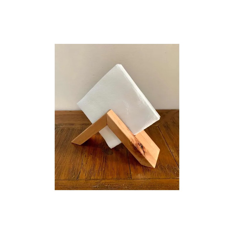 Servilletero Minimalista En Madera Preciosa Recuperada