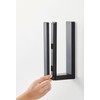 Yamazaki 3399 Magnetic Kitchen Paper Holder with Stopper, Black, Approx.