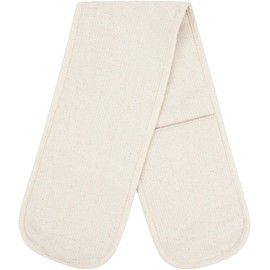 100% Cotton Oven Glove Double Sided Plain Home Kitchen Restaurant Catering Pot Holder Heat Resistant Mitt 3 Sizes by Molly Malou® (76 x 17 cm)
