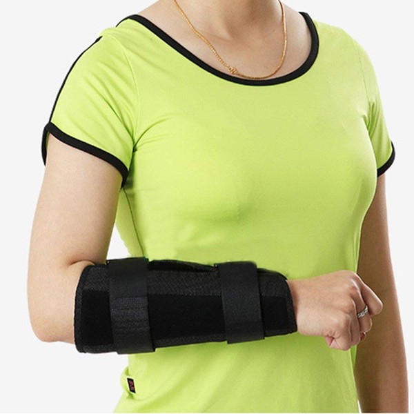 Adjustable Breathable Wrist Forearm Splint, External Fixed Support Forearm Brace Fixing Orthosis for Sprains Arthritis and Tendinitis (M)
