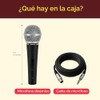 Pyle PDMIC59 - Micrófono vocal dinámico profesional, micrófono de mano