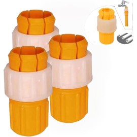 3Pcs Orange Water Connector Universal Tap to Garden Hose Pipe Connector,faucet hose adapter,Mixer Kitchen Tap Adapter Faucet Adapter Hose Connector for Indoor,Outdoor,Garden,Watering Irrigation Tool