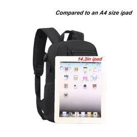 ArcEnCiel 10L Mini X-Small Tactical Backpack MOLLE Daypack Gear Pack Camping Bag with Patch (Black)