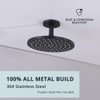 Straight Shower Arm with Flange, Ceiling Mount 3" Rainfall Shower