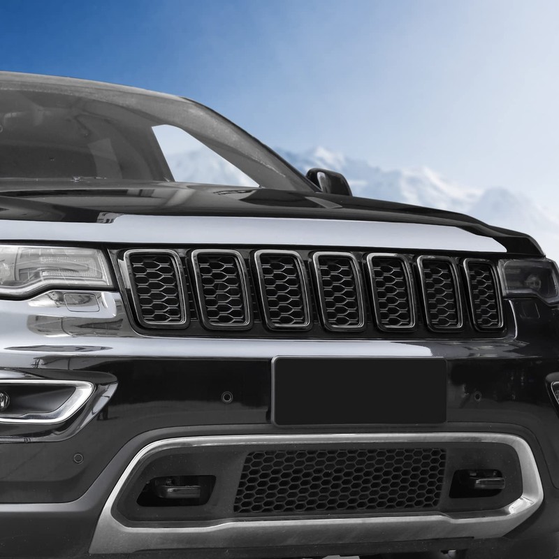 JeCar Front Grill Rings Grille Inserts Cover Trim Kit for