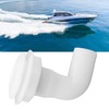 Marine Thru Hull Connector Leakproof Ergonomic Reliable Rugged 90° Thru