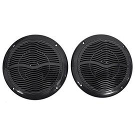 Rockville Rmc65b Pair 6.5 Inch 600 Watt Waterproof Marine Boat Speakers 2-Way Black