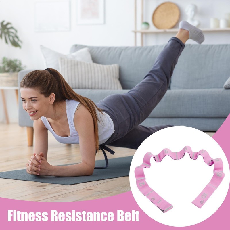 Stretch Band for Exercise,Leg Stretcher with 10 Loops - Strength