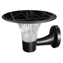 eLEDing Solar Powered Crystal Diamond LED Color Selectable Wall Light