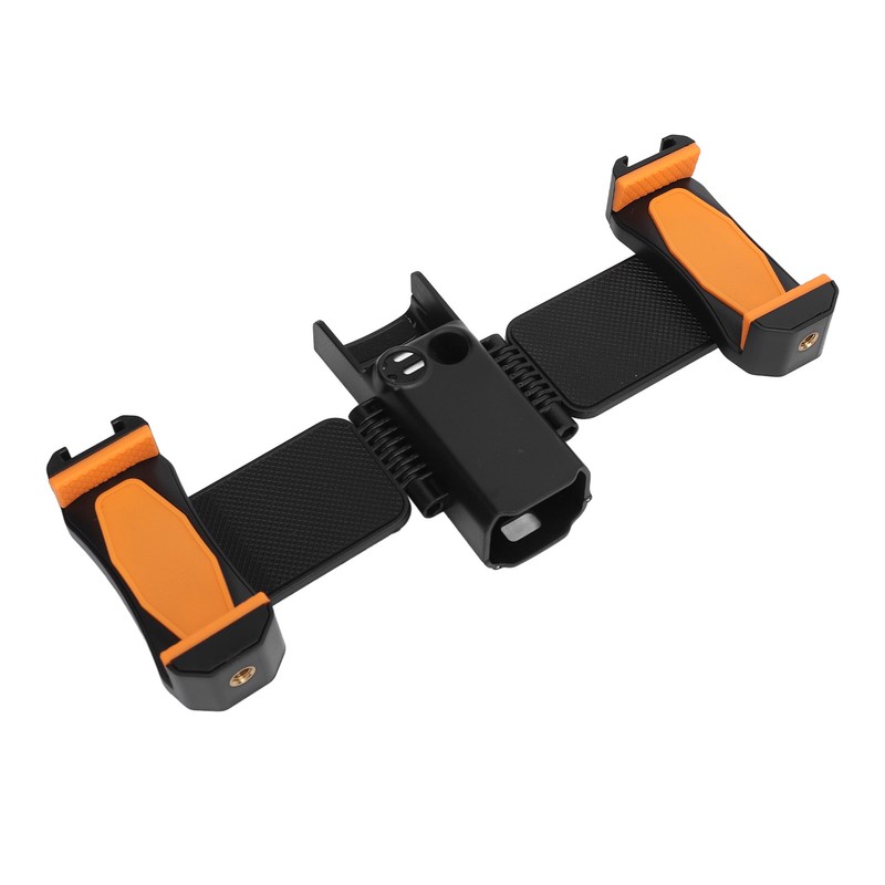 Dual Phone Extension Holder Cold Shoe Adapter Mount Mobile Phone