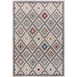 Well Woven Malaga Moderne Bohemian Chic Tribal Moroccan Beige Distressed High-Low 2'3" x 7'3" Runner Rug