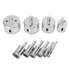 10PCS Diamond Drill Bit Diamond Hole Saw for Glass Tile
