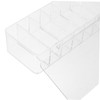 Operitacx Cable Management Box with Cover and Cable Ties Transparent