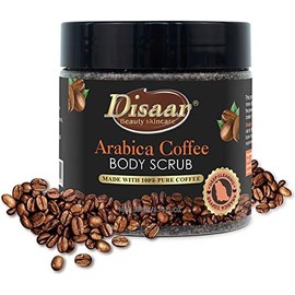 DISAAR BEAUTY Arabica Coffee Body Scrub Remove Dirt Aging Cuticles Reduce Cellulite Refine Pores Nourish Moisturize Skin 200ml6.76fl.oz