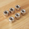 GuoYomm 100PCS #8-32 Nylon Insert Lock Nuts, Stainless Steel 304