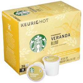 Starbucks Coffee K-Cup Pods, Veranda Blend, Blonde Roast Coffee, Notes of Toasted Malt & Milk Chocolate, Keurig Genuine K-Cup Pods, 32 Count (Pack of 3)