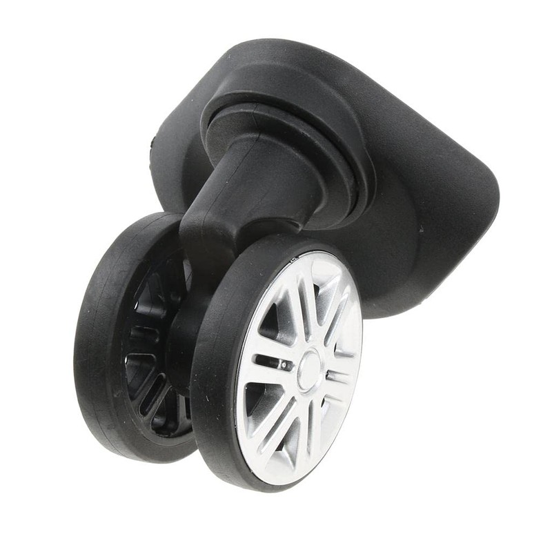 Baoblaze 2 Pieces Black Replacement A19 Dual Roller Wheels Luggage