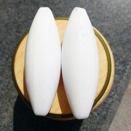 Barra de agitador magnético de 2 pulgadas de longitud PTFE mezclador magnético (17 x 50 mm, forma de oliva, 3 piezas)