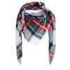 VIVIAN & VINCENT Fall Winter Scarf Classic Tassel Plaid Tartan