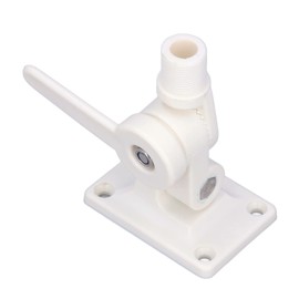 Marine Antenna Mount, Two-Axis Ratchet Marine Antenna Mount, Adjustable ABS Base, with Quick Grip for Raising and Lowering, for All Standard Antennas