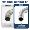 Shower Arm with Flange, 10 Inch Chrome Shower Pipe, Wall