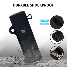 Fironst Protective Case for Pax 3 and Pax Plus, Premium Silicone Rubber Skin Sleeve Accessories Compatible with Pax 3 & 2 with Metal Carabiner Easy to Carry (Black)