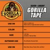 Gorilla Tape, 1.88 in x 10 yd, Silver (Pack of