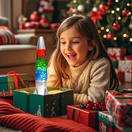 GANBIPU Original Glitter Liquid Motion Lamp - 14.5 Inch Cool Night Light, Home, Bedroom, Office Decor for Adults