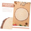 Tofficu 2pcs Wooden Blank Blocks DIY Wood Slices for Centerpieces