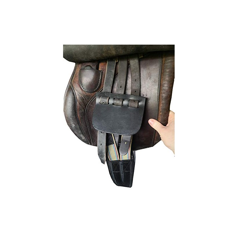 Girth Buckle Guards 3 Slots for English Horse Riding Saddle