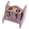 Perpetual Calendar Size L – Made from Hevea Wood Perpetual