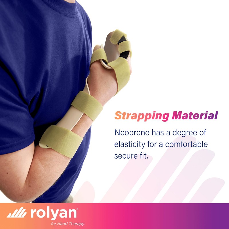 Rolyan Neoprene Strapping Material, Splinting and Casting Accessory, 1/8"x 2"x