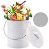 Compost Bin for Kitchen Counter, LALASTAR Small Metal Compost Bin